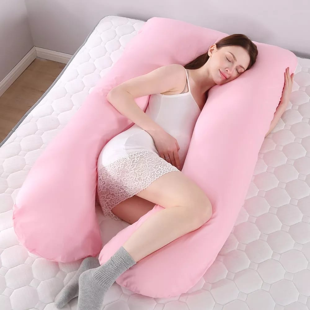 Almohada Cuerpo Entero En forma De U (Tela Dacron)